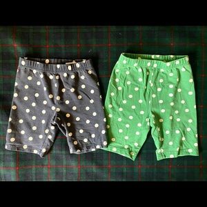 Hanna Andersson 110 (5T) bundle of 2 bike shorts